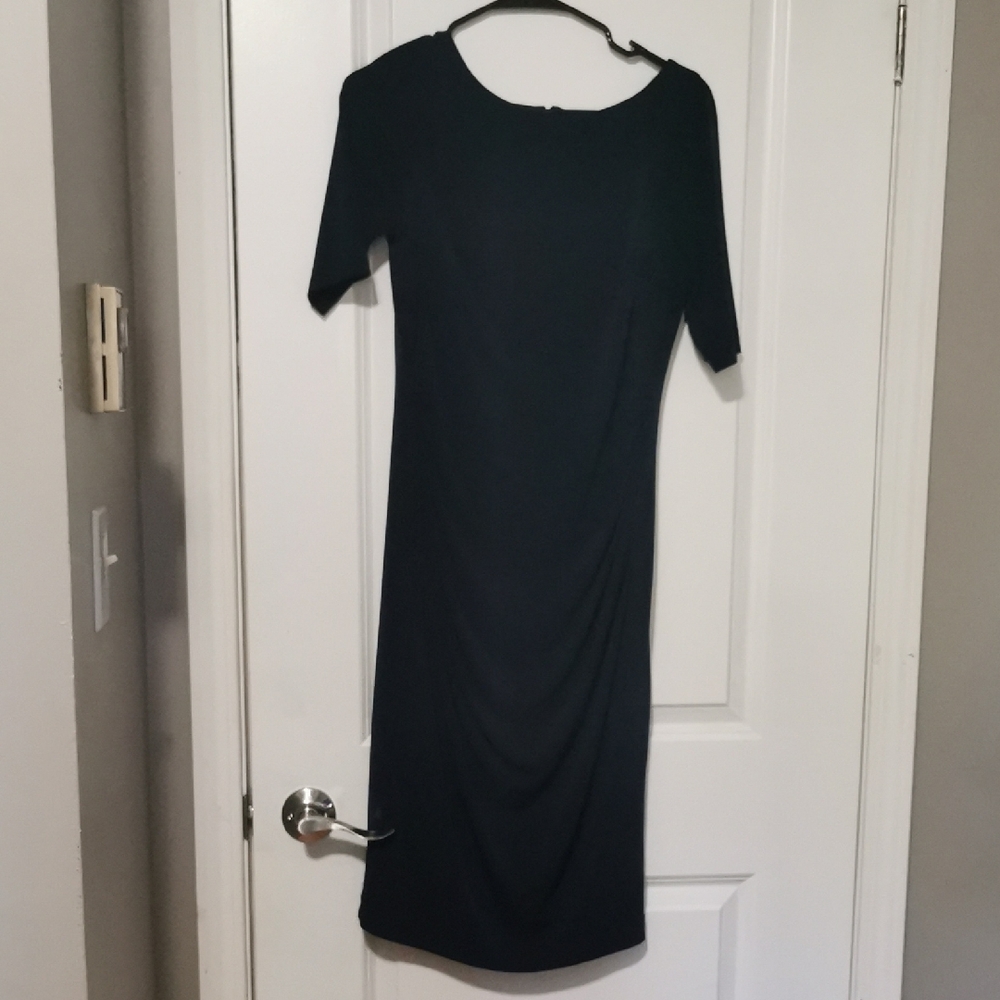 Vince Camuto Classic Dark Blue Short Sleeve Dress